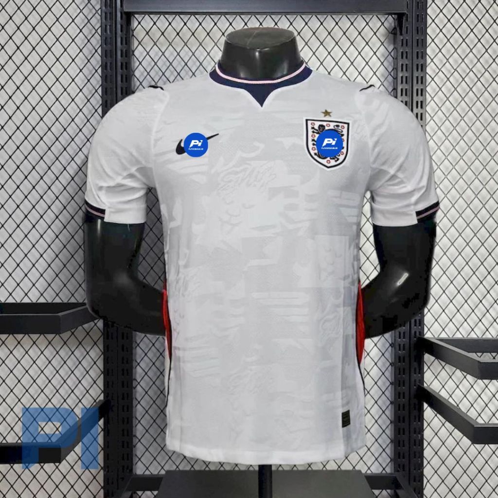 Jersey Bola Inggris ENGLANDDD HOME 25/26 Player Issue PI SHORT SLEEVE LENGAN PENDEK