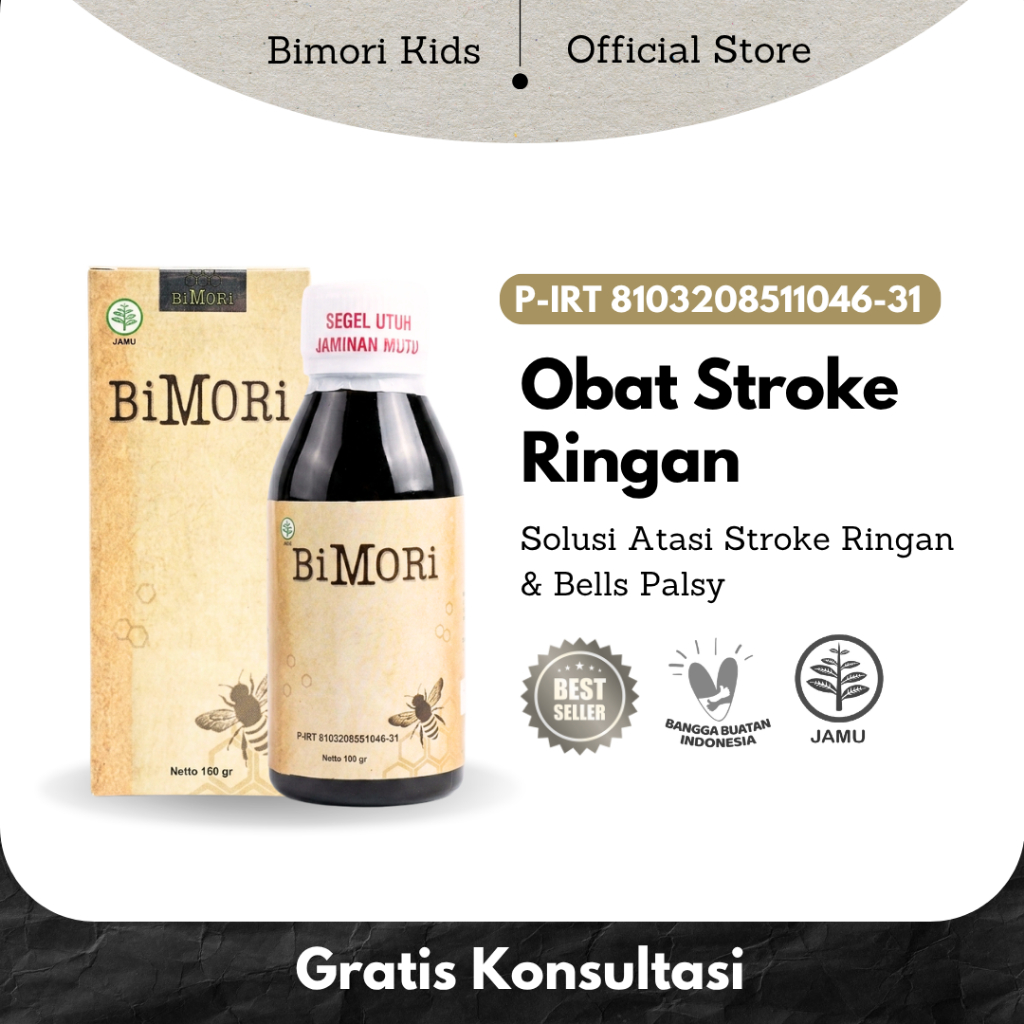 Bimori Obat Stroke Ringan Paling Ampuh Atasi Bells Palsy Wajah Pelancar Peredaran Darah Untuk Kebas 