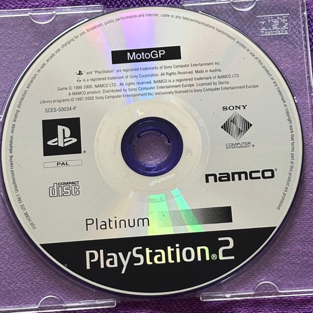 kaset ps2 ori pal motogp