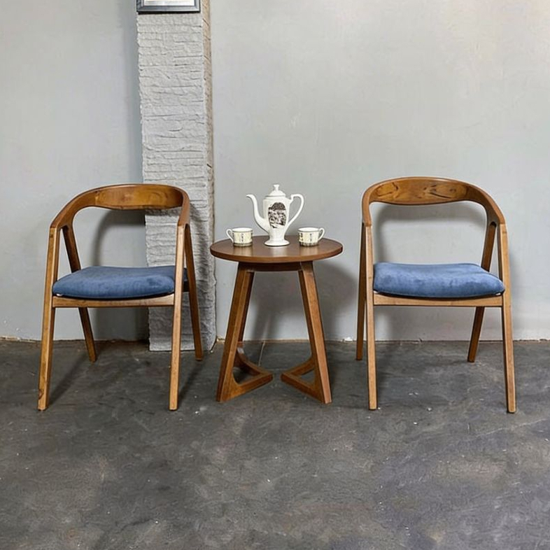 Kursi Cafe Minimalis Jati / Set Kursi Teras Minimalis Modern