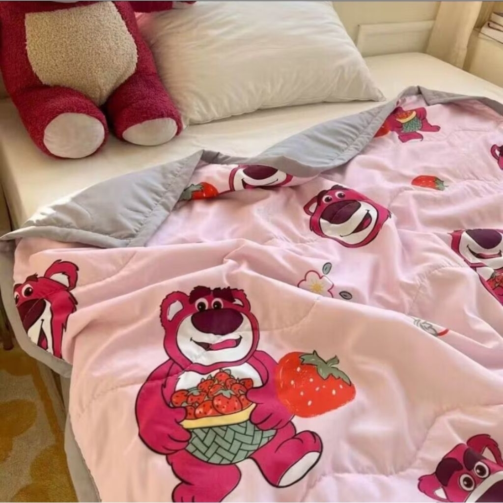 selimut Lotso import / selimut anak disney