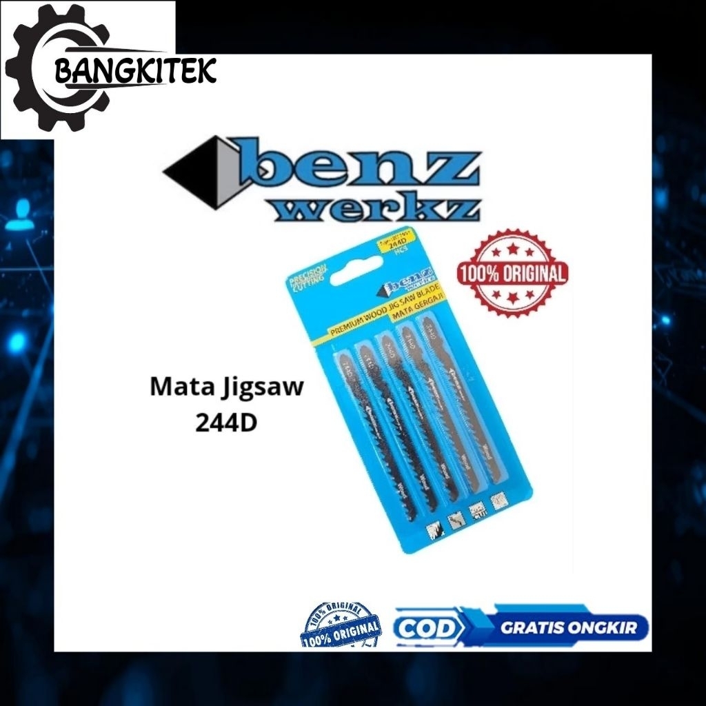 Mata Jigsaw BENZ 244D/Mata Gergaji Kayu,Triplek Benz 100% ORIGINAL