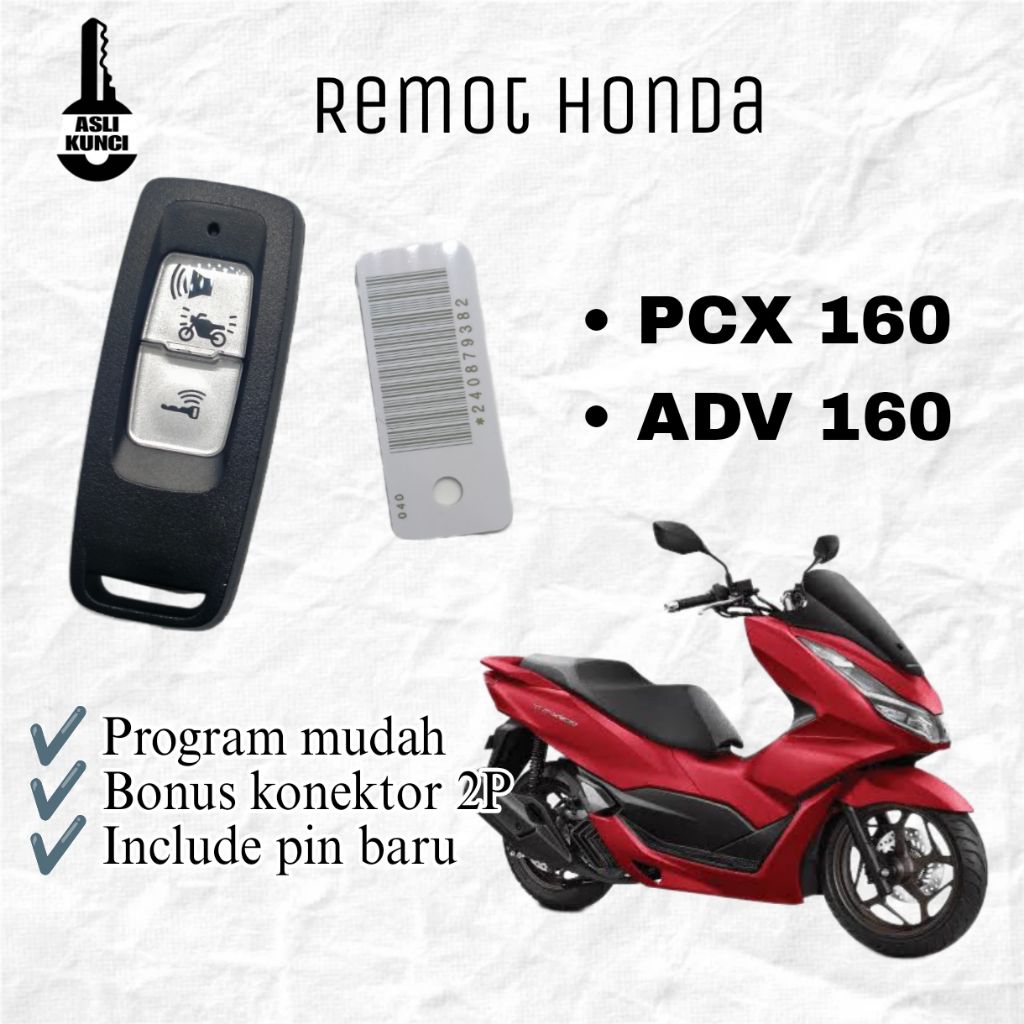 Remot honda pcx 160. Keyless pcx 160 dan ADV 160. Kunci remot honda pcx dan adv