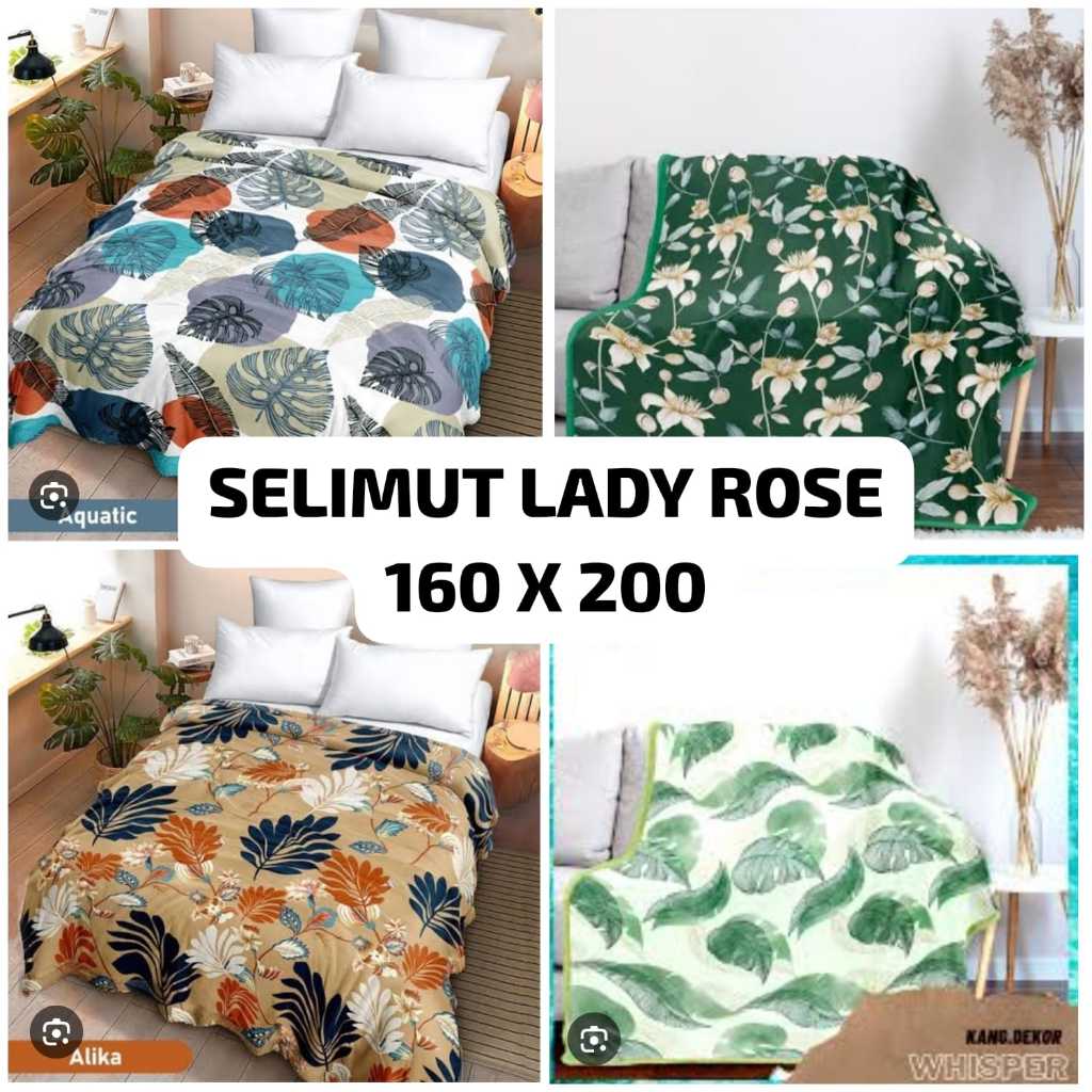 SELIMUT TEBAL BULU LADY ROSE UKURAN 160x200
