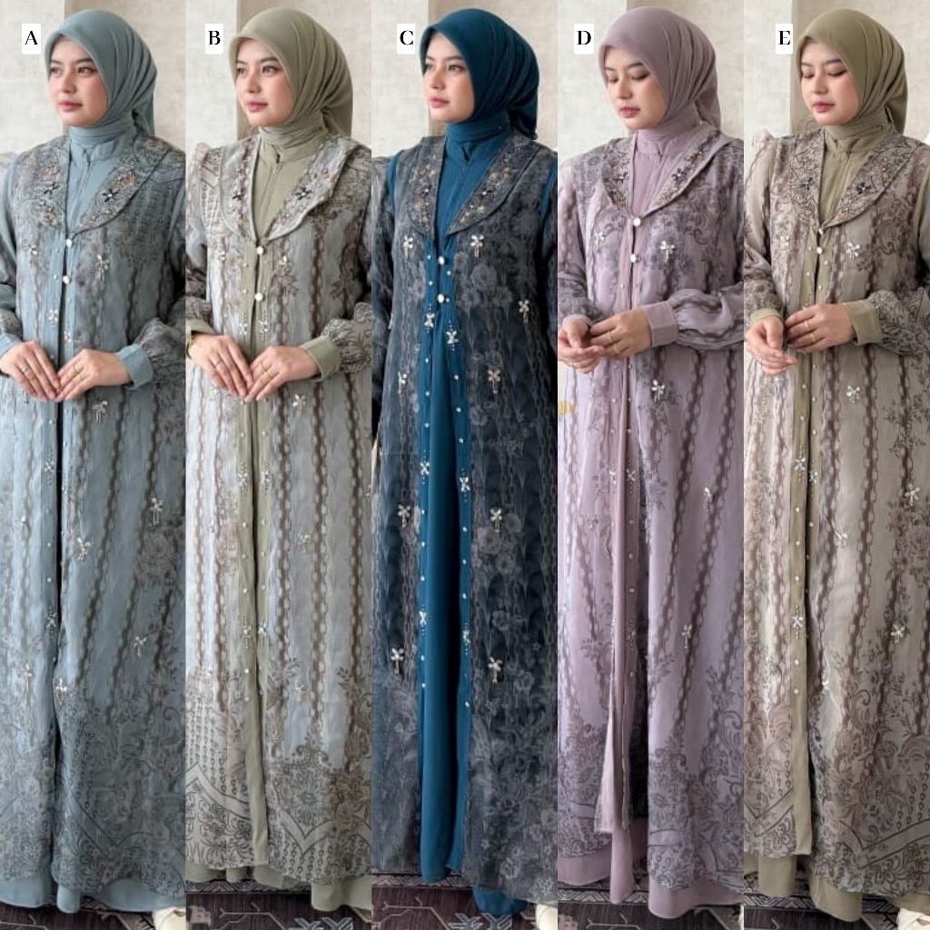 Mahira Manda Series Dress Gamis by Yastrib Altib HK Dermawan