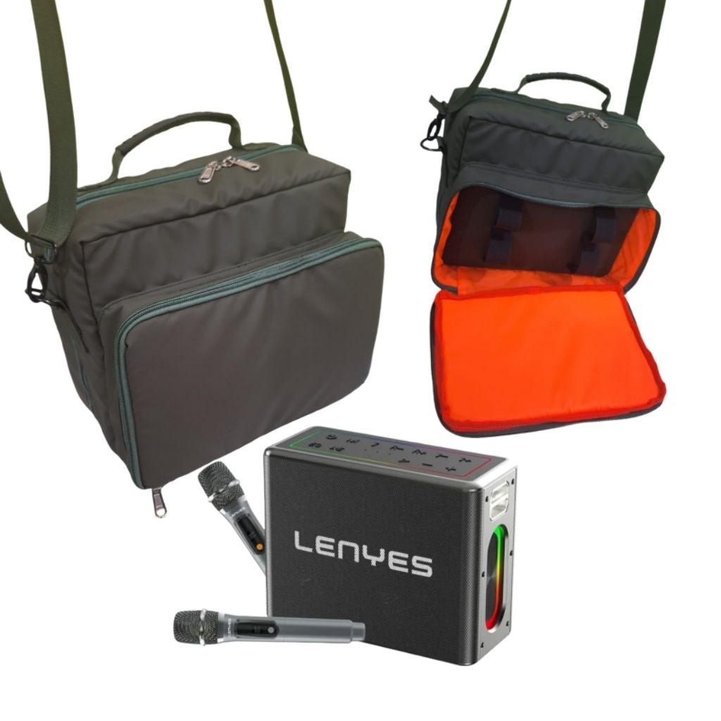 Tas penyimpanan speaker Lenyes S861 sofcase speaker organizer tas costum waterproof