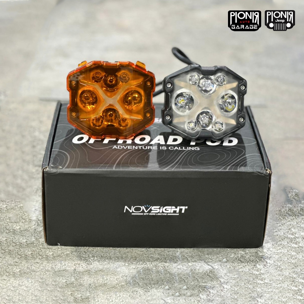 Lampu Sorot Mobil Novsight X-Series 4 inch LED Driving Combo | Lampu Sorot Motor Trail | Lampu Motor