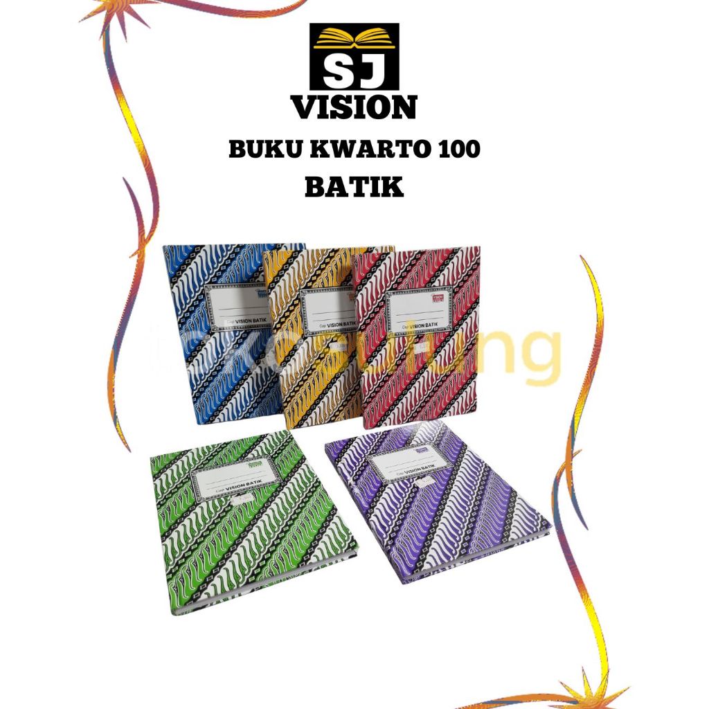 BUKU BATIK KWARTO 100 VISION | BUKU KWARTO 200 BATIK VISION | BUKU 100 BATIK VISION | BUKU 200 BATIK