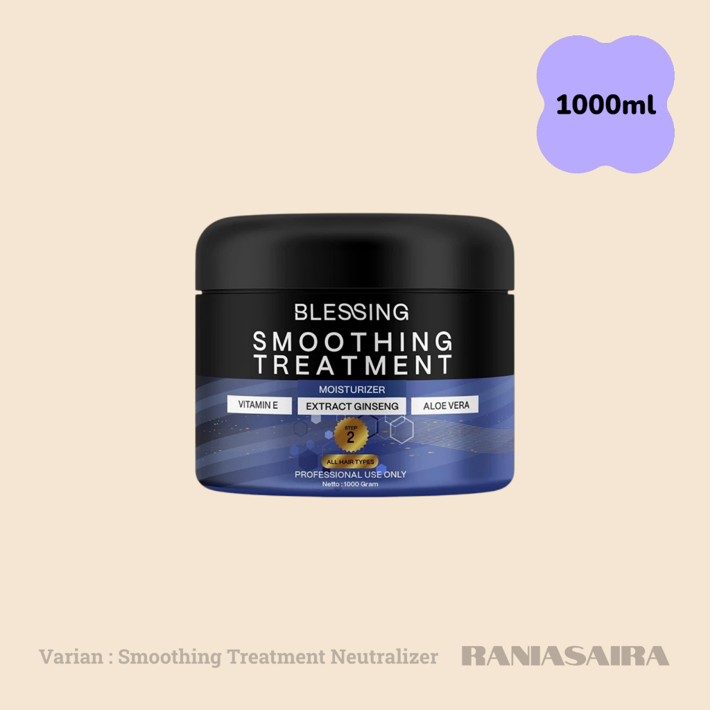 BLESSING Smoothing Treatment 1000gr Step2 Netral Pelurus Rambut Straightening Kering Kribo Blesing
