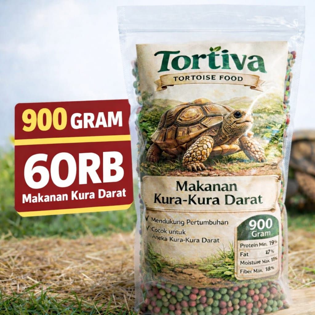 Makanan pelet Kura Kura Darat Tortoise Food Sulcata Aldabra Pardalis | Makanan Kura Kura Darat Nutri