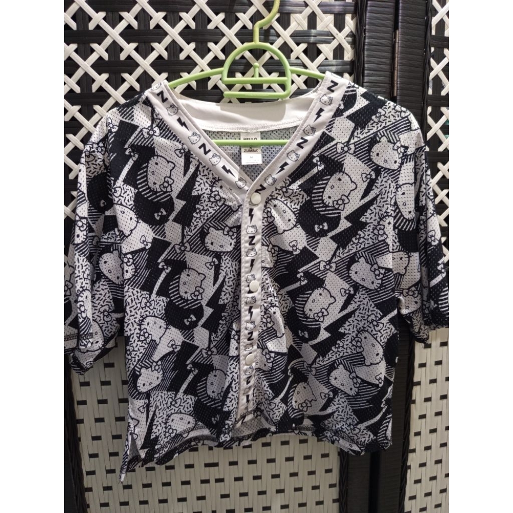 Zumba Wear crop mesh HK Preloved, ZW mesh crop HK