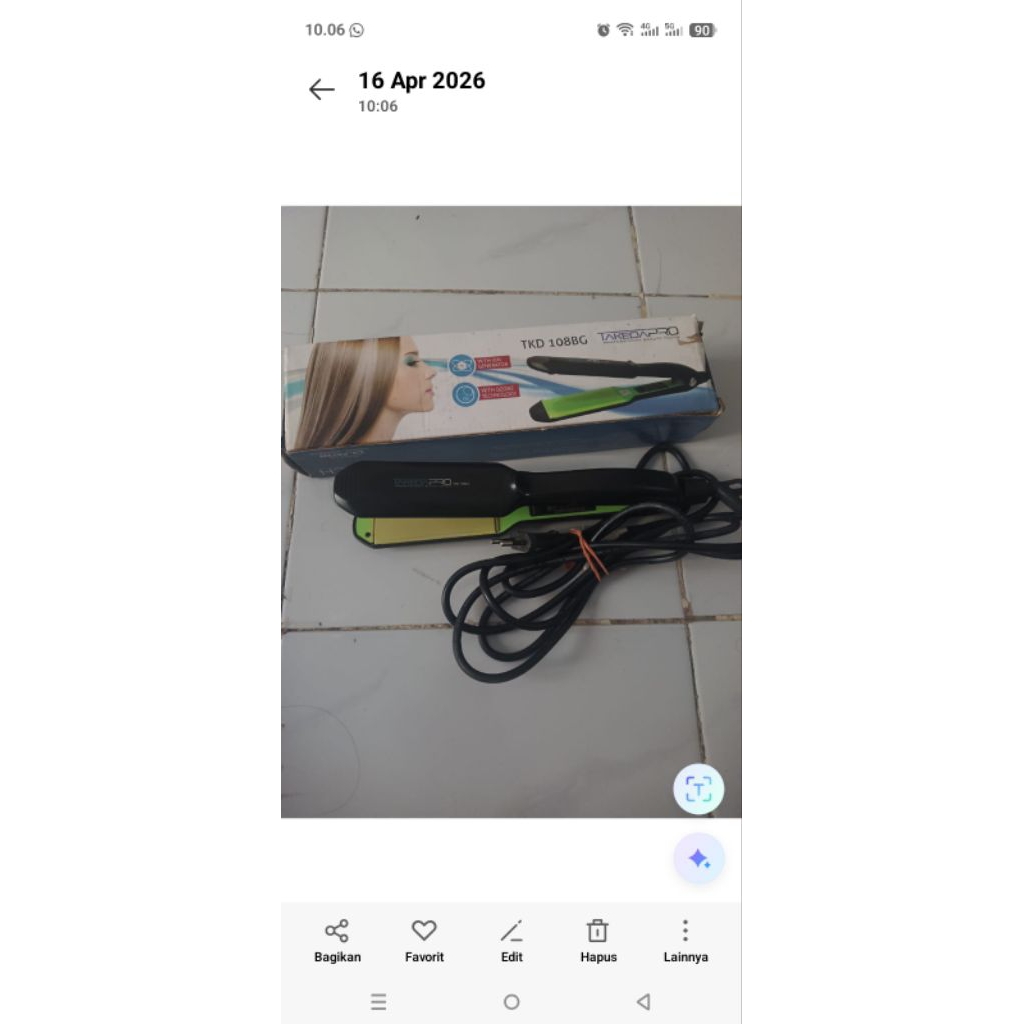 PL catok rambut merk takeda