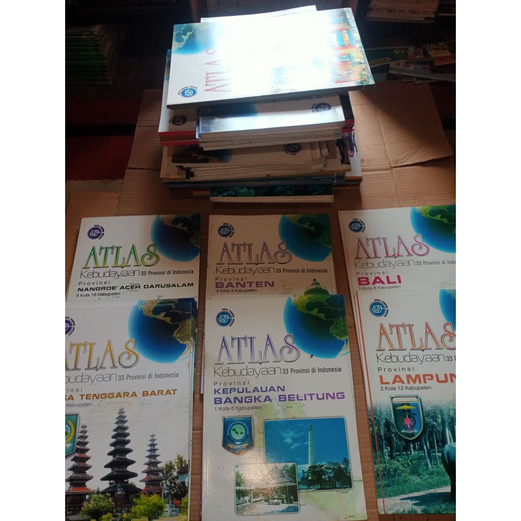 Cabutan Buku Atlas Kebudayaan 33 Provinsi di Indonesia (pendidikan)