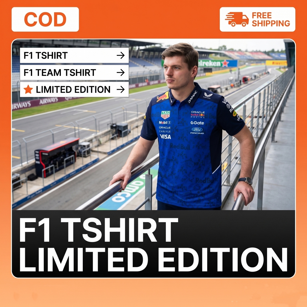 Tshirt Redbull F1 Hitam 2026 Driver Shirt Formula 1