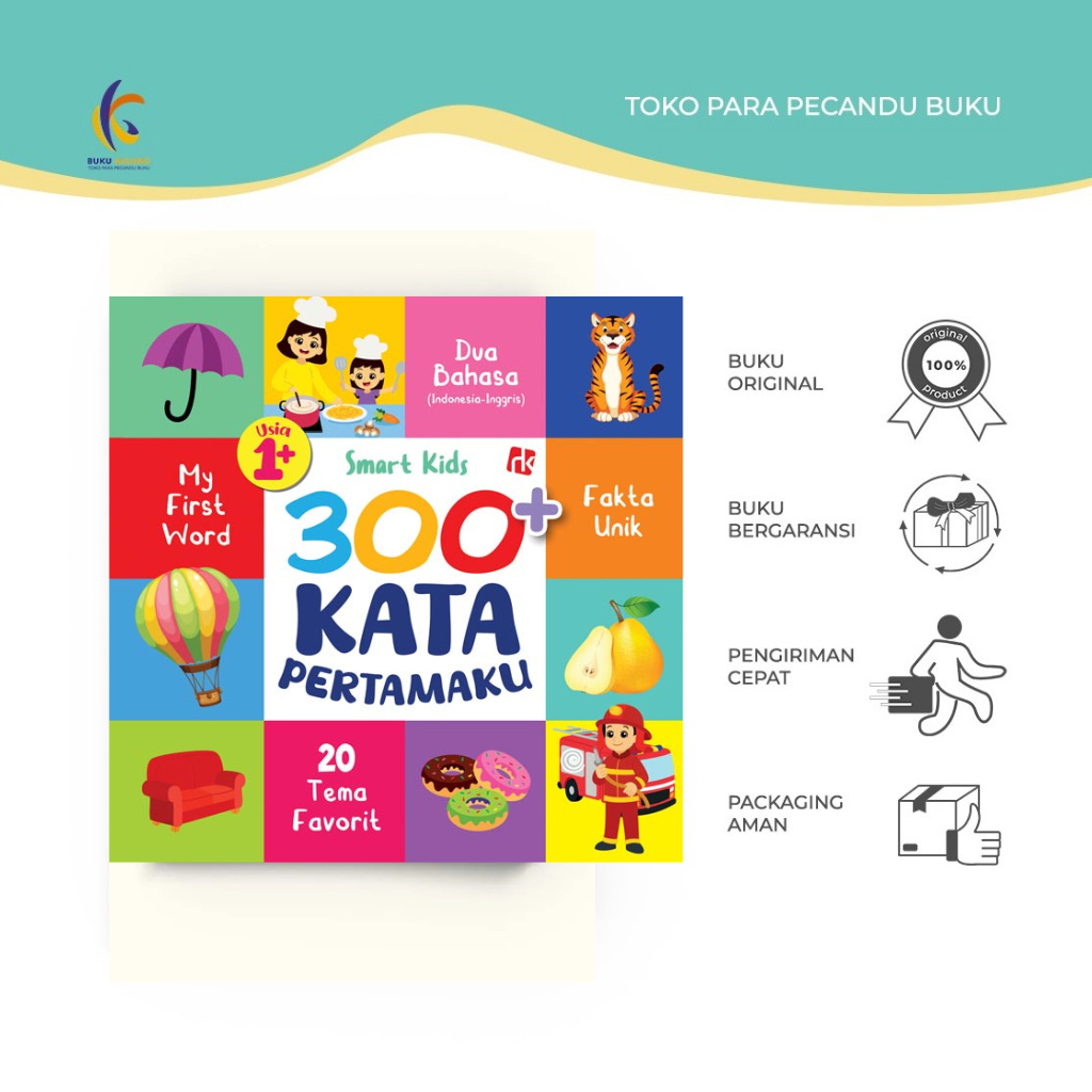 Smart Kids 300+ Kata Pertamaku - Smart Kids - Ruang Kata - Bukukaluku