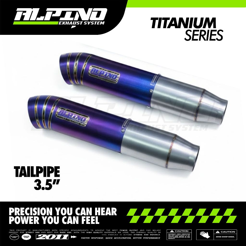 Tailpipe Diesel Titanium Series Alpino Exhaust System Original