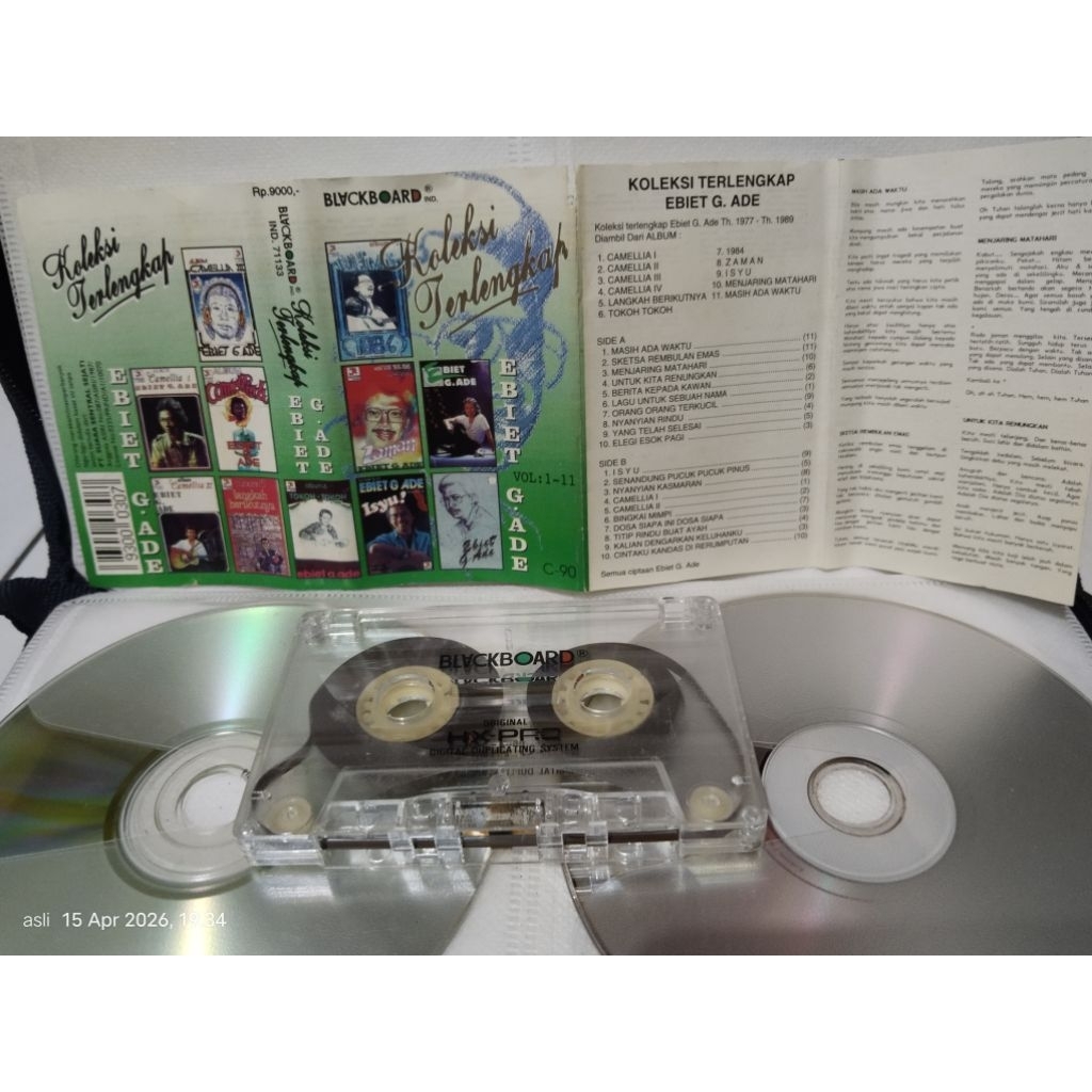 kaset pita ebiet g ade KOLEKSI TERLENGKAP vol. 1 - 11