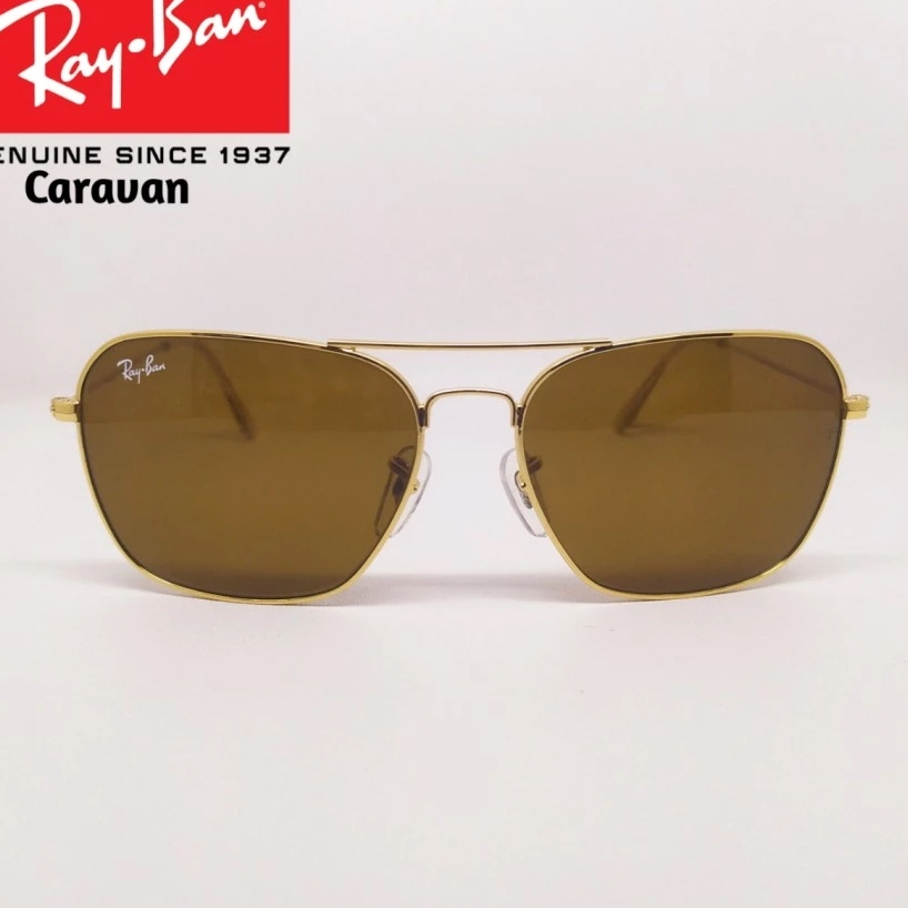 Kacamata Original Rāybān Caravan RB3136 Lensa Coklat