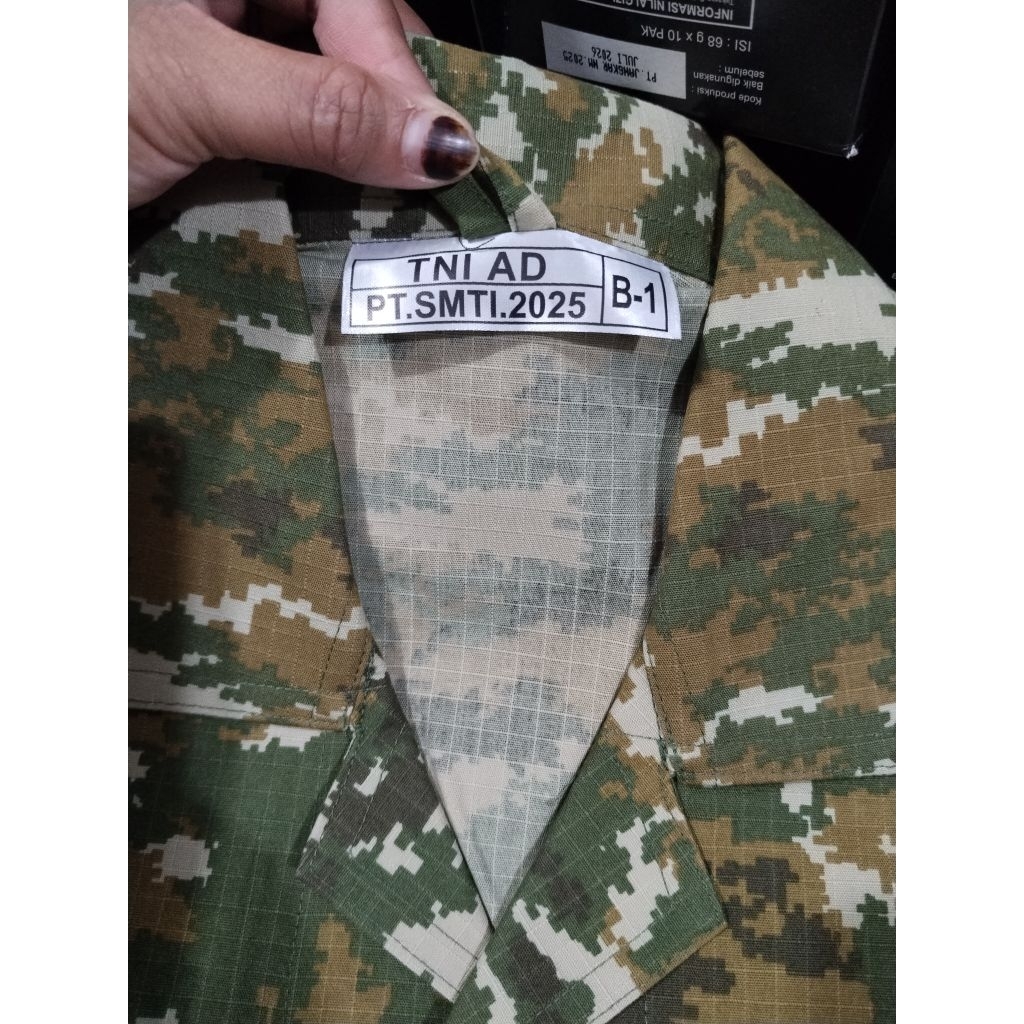 BAJU PDL TERBARU LORENG KOSTRAD GREN SAGE PT SMTI 2025