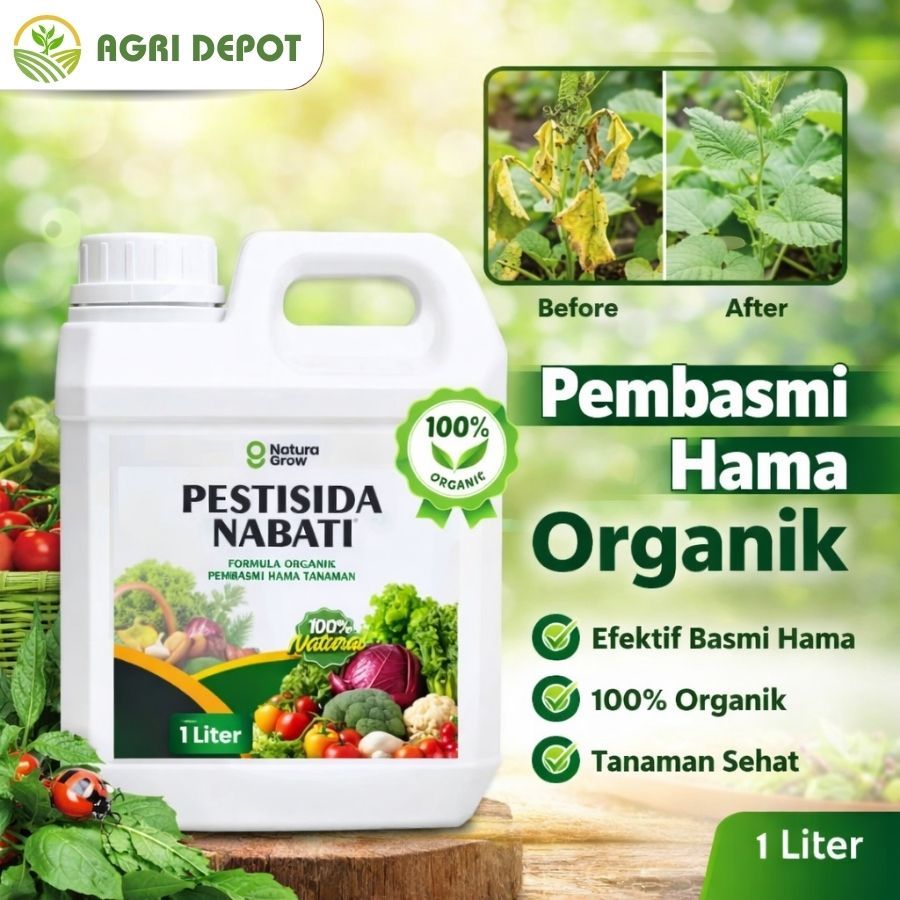 Pestisida Nabati 1 Liter Pestisida Organik Untuk Semua Hama & Pestisida Nabati Untuk Padi, Sayuran, 