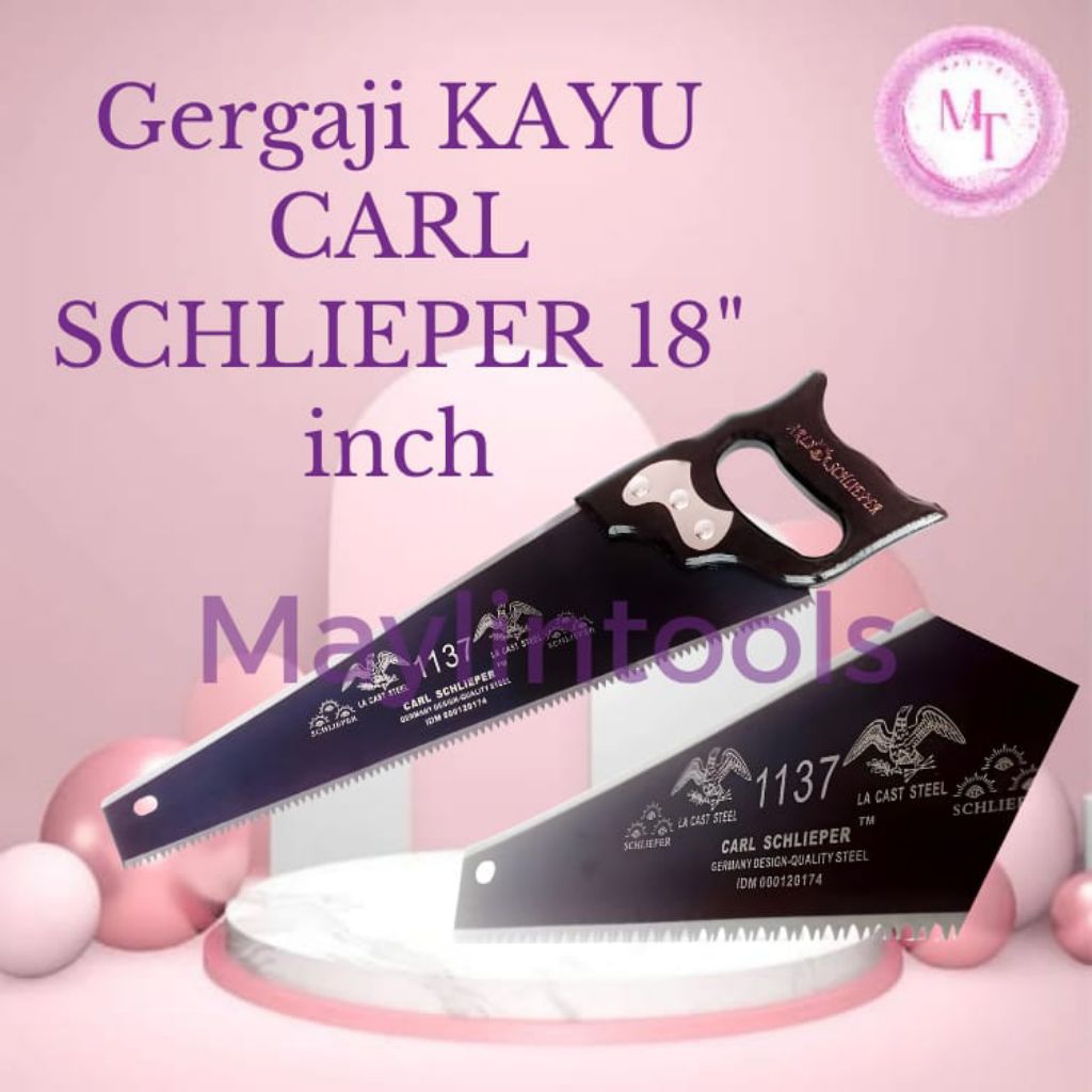 GERGAJI KAYU CAP MATA ORIGINAL CARL SCHLIEPER 18 INCH GRAJI KAYU TAJAM