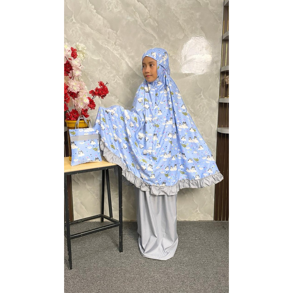 Mukenah Microo Katun Kids | Mukenah anak | Mukenah anak lucu | Mukenah anak terbaru