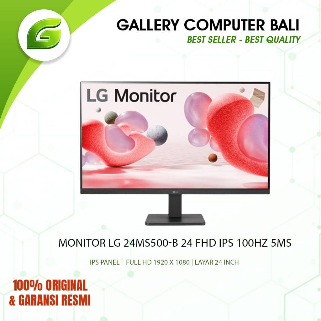 LG 24" IPS FHD Monitor 24MS500-B 100Hz