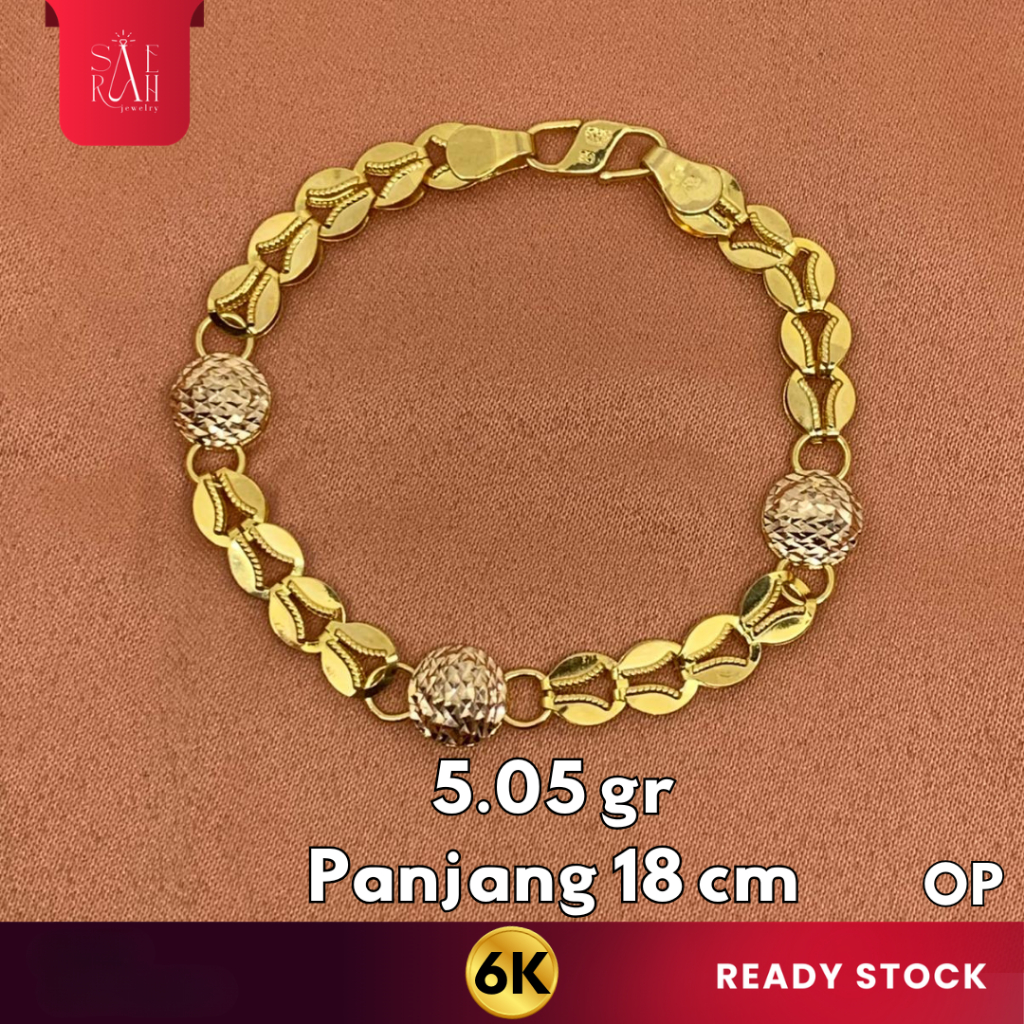 Gelang Emas 6K - Toko Emas Saerah - 5.05 Gram 2