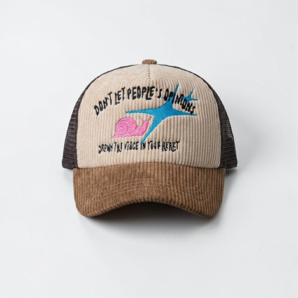 Topi Trucker Lidah Pendek / Topi Jaring Lidah Pendak / Topi Corduroi Lidah Pendek