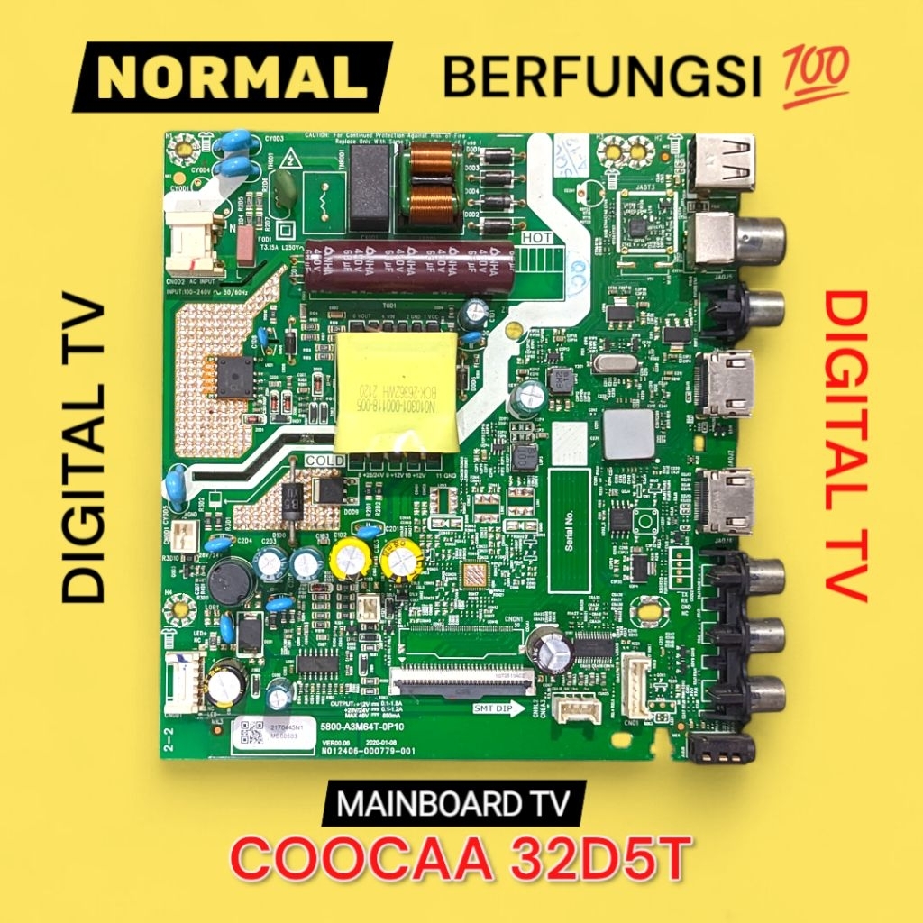 MB TV LED COOCAA 32D5T - MAINBOARD TV LED COOCAA 32D5T