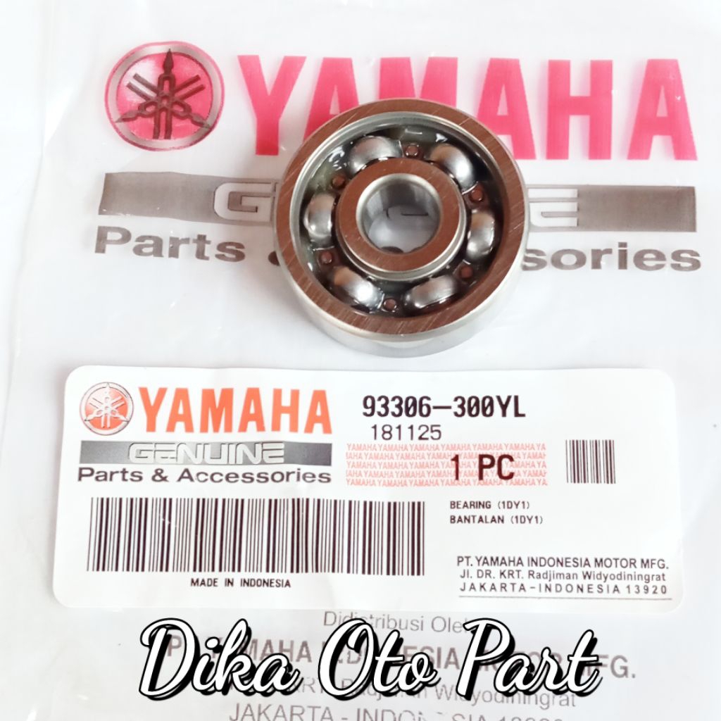 Bearing Laher Klaher Laker Bantalan Roda Depan (6300) Mio Old Mio Smile 
Mio Sporty 
Mio Soul 
Nouvo