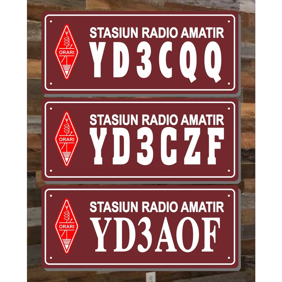PAPAN CALLSIGN RAPI/ORARI - AKRILIK