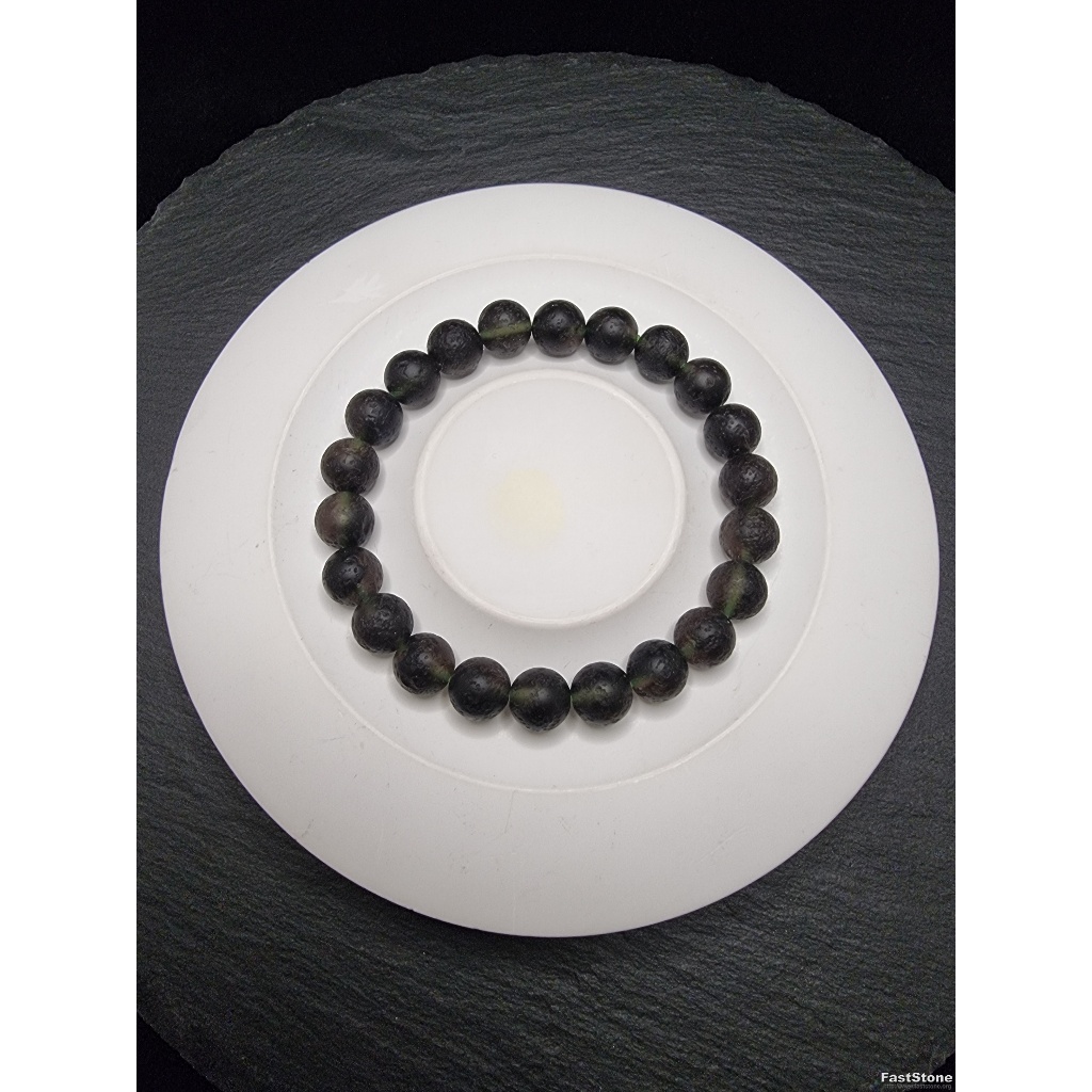 Gelang Batu Ice Obsidian Rough Full Natural 4A 8-10mm C1946