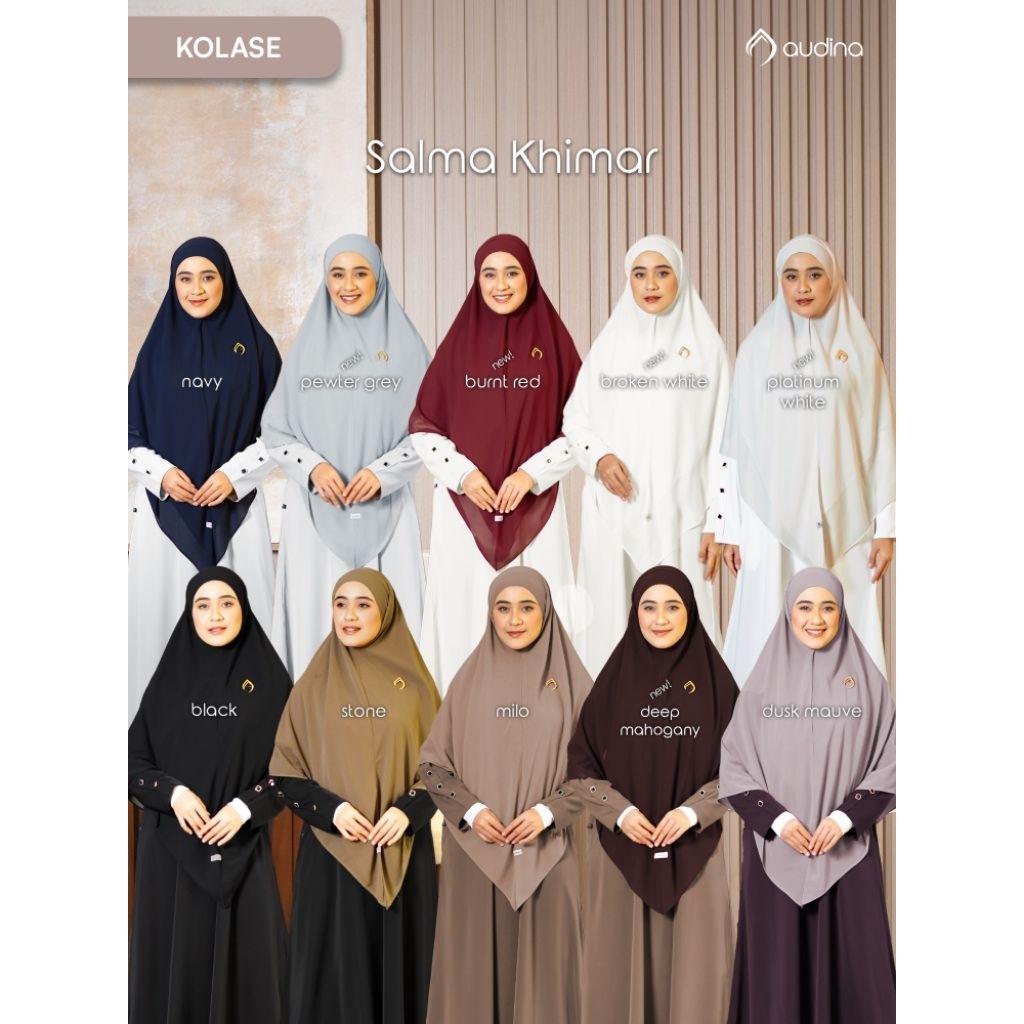 Audina - Salma Khimar Ceruti Premium