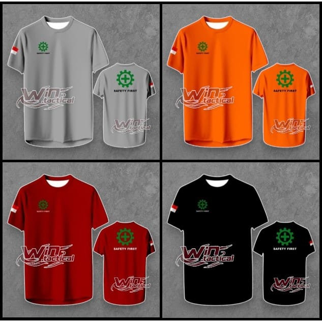 Kaos Jersey Safety Pendek