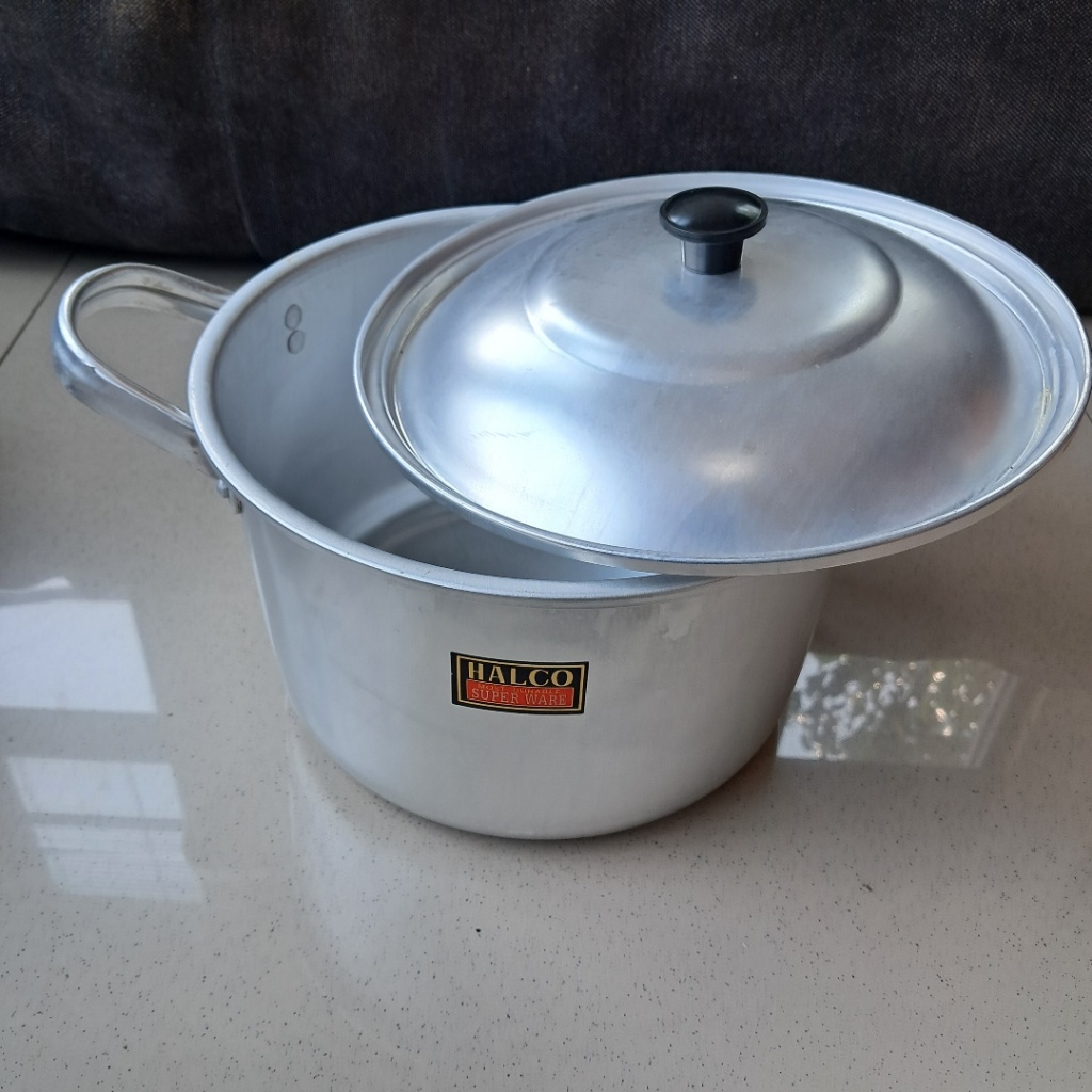 Panci Polos  D 22cm Aluminium Sayur Most Durable  Halco TG22 - Khusus Gojek Grab