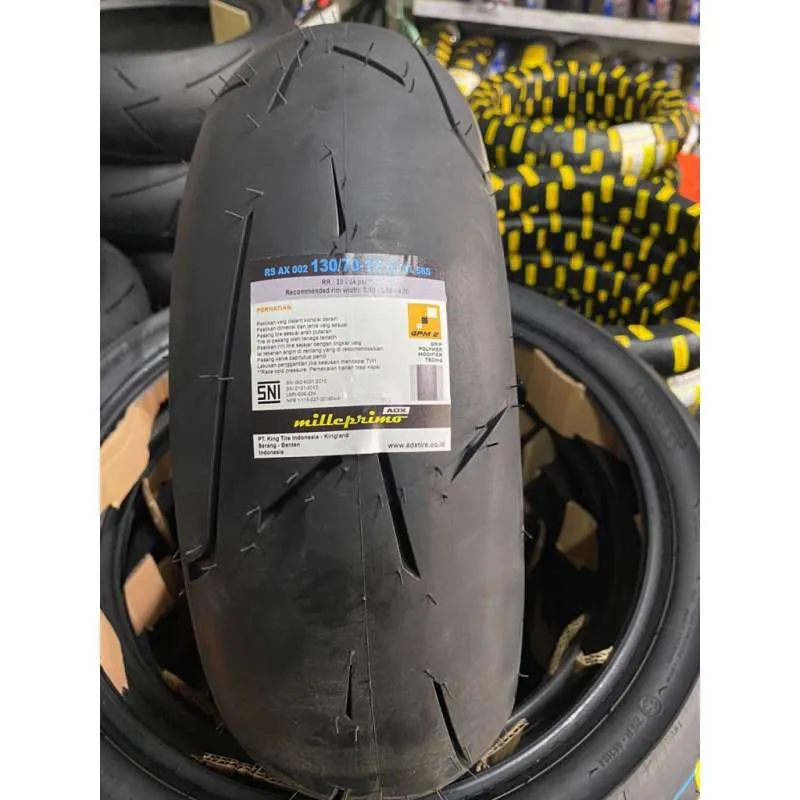 ADX Milleprimo 130 70 12 soft compound balap racing TL Tubless Ban scoopy pengganti MA-R1
