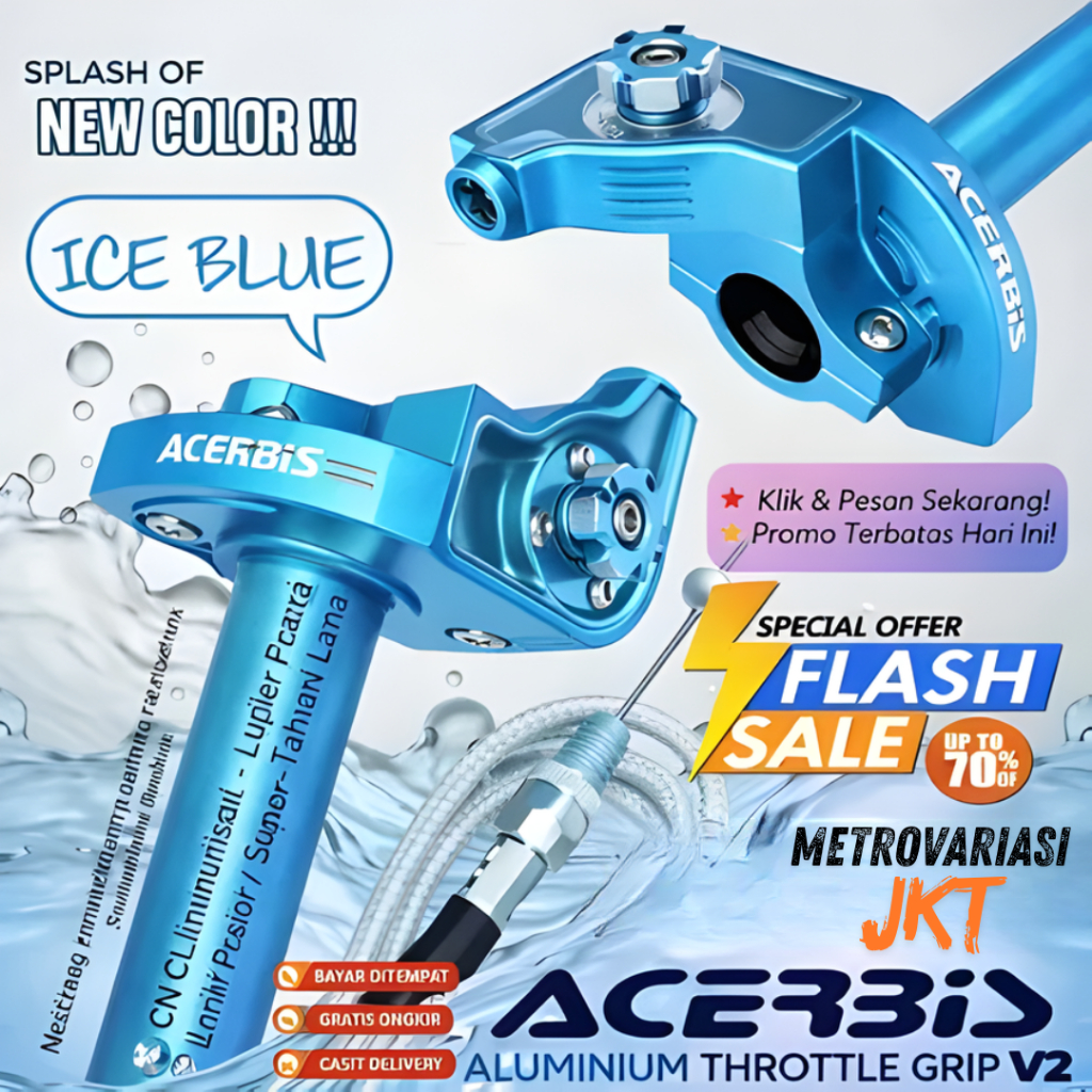 Gas Spontan ACERBIS V2 FULL CNC 1 KABEL