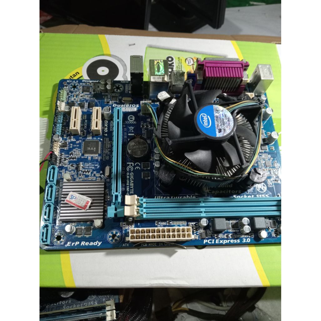 Mobo H61 Gigabyte + prosesor i3 gen.3