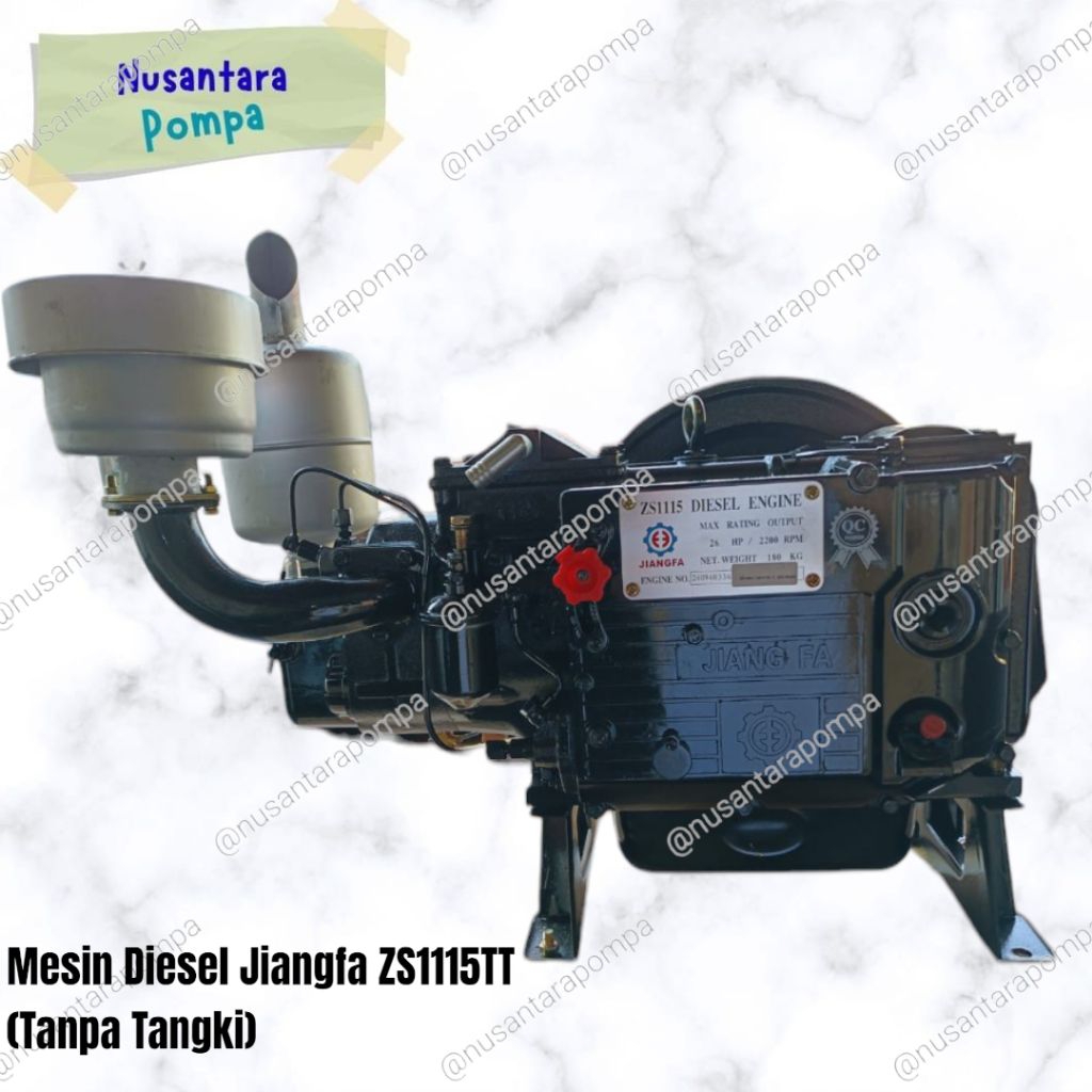 Mesin Diesel Jiangfa ZS1115TT (24HP Tanpa Tangki)