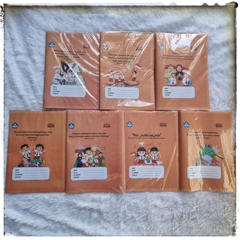 READY Sampul Buku Tulis / Sampul Coklat Kwarto / Sampul Buku Tulis Nama