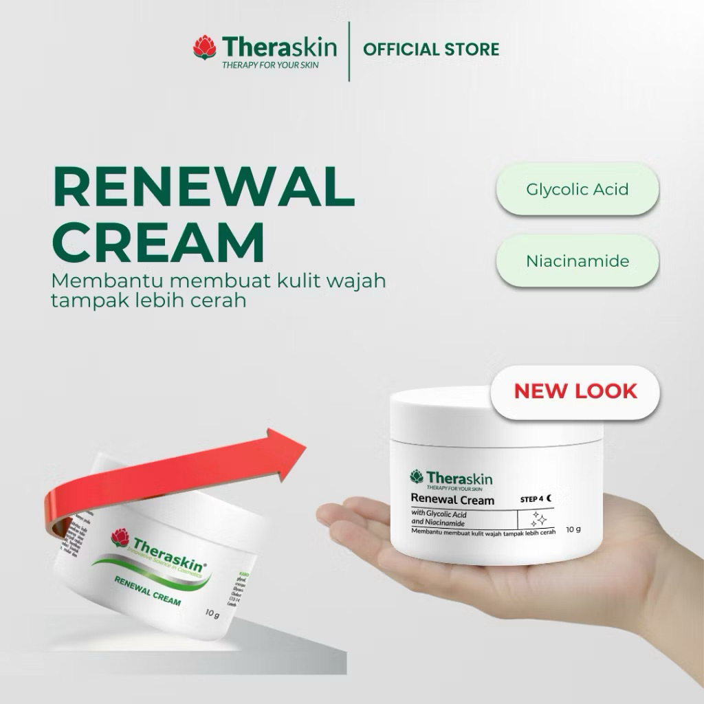 ECER KRIM MALAM FLEK BPOM THERASKIN AMAN BUMIL BUNSUI - RENEWAL CREAM BPOM