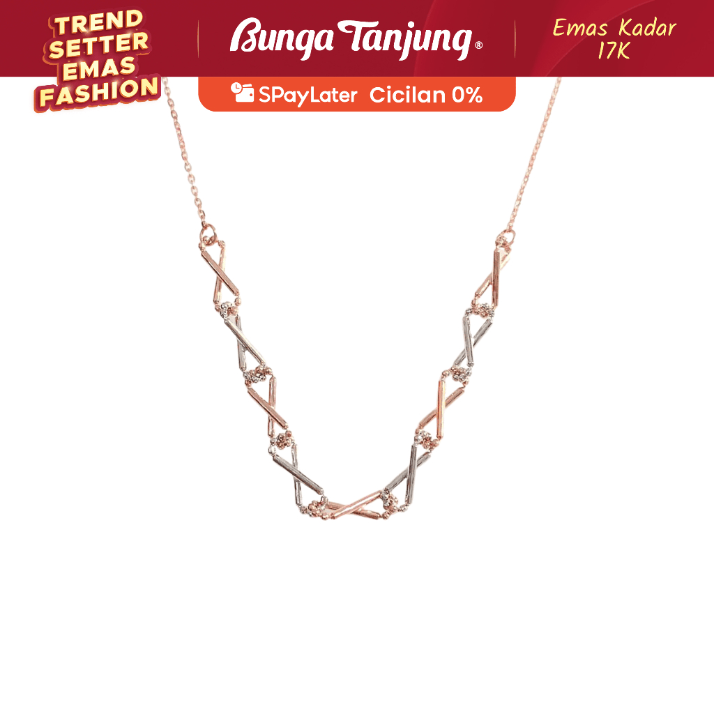 KALUNG RANTAI INFINITY NOVA EDGE - EMAS 17K - BUNGA TANJUNG GOLD