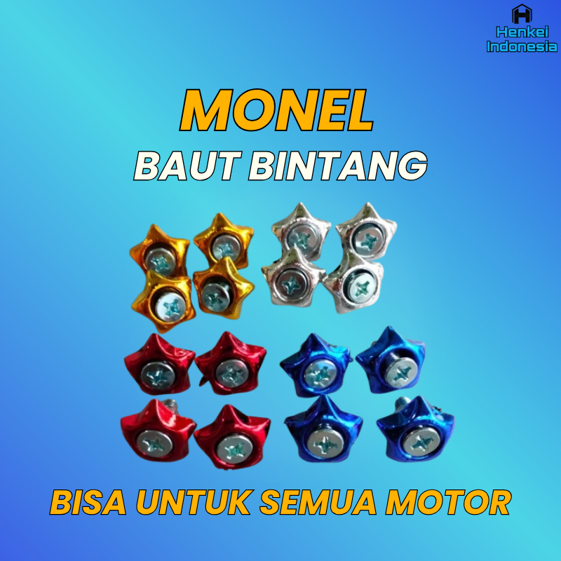 Baut Bintang Variasi - Ring Monel Baut Warna Universal per Pcs Universal