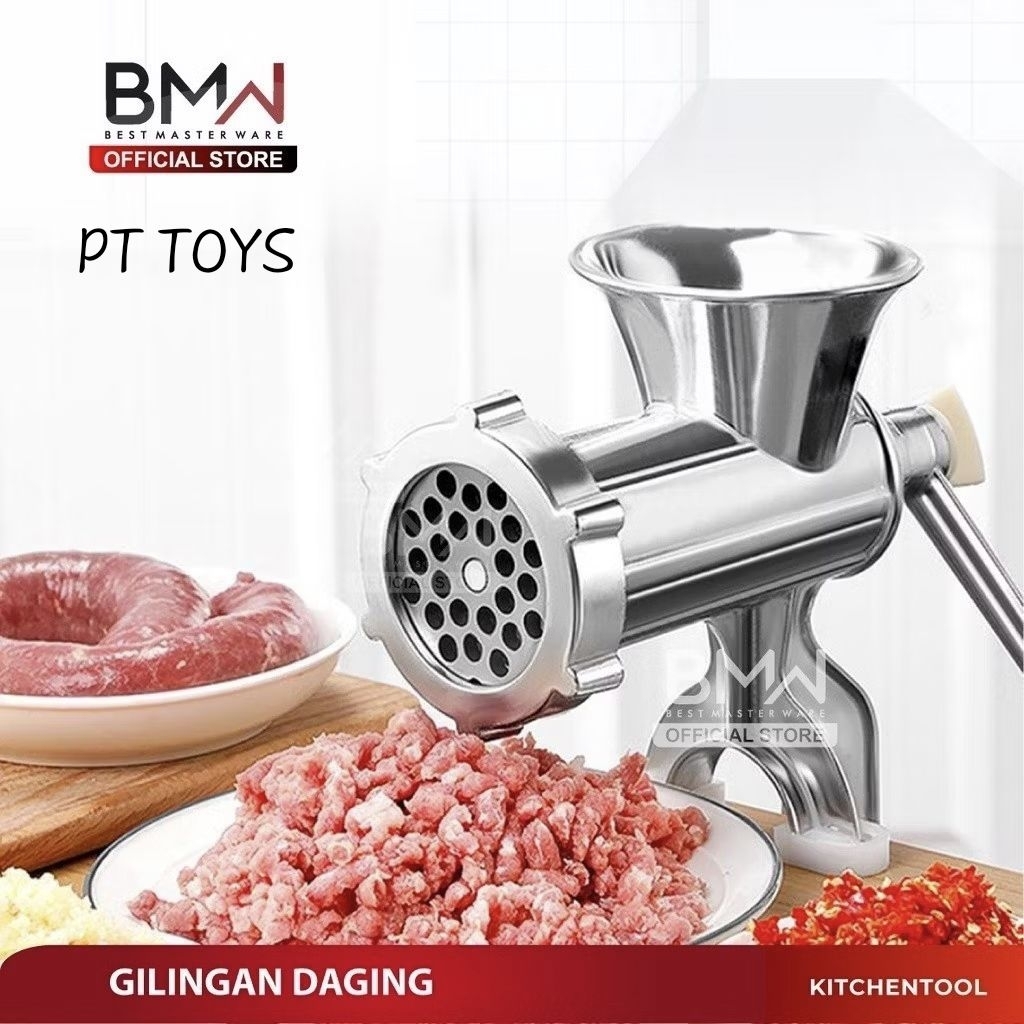 PT TOYS -Gilingan Daging ORI BMW Kitchen Ware Gilingan / Penggiling Daging Alumunium Meat Mincer Man