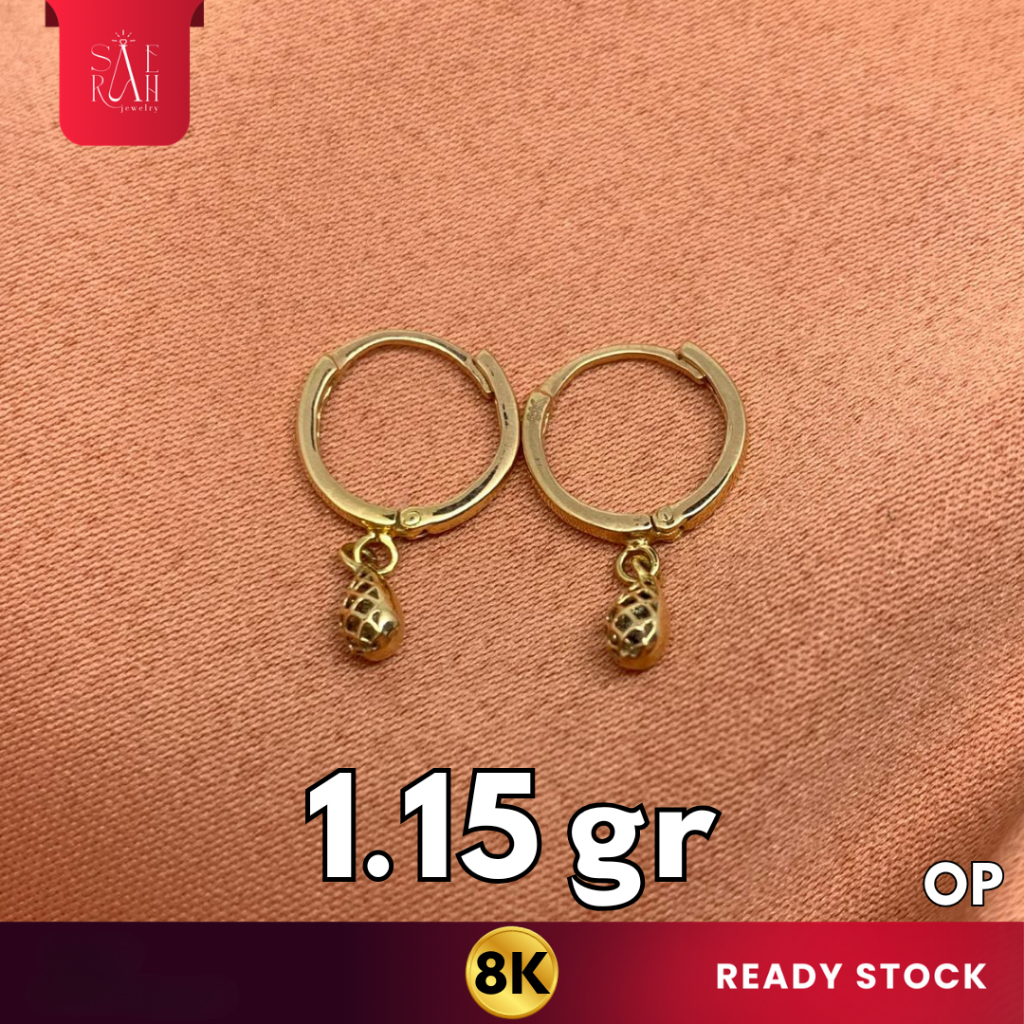 Anting Emas 8K - Toko Emas Saerah - 1.15 Gram 10