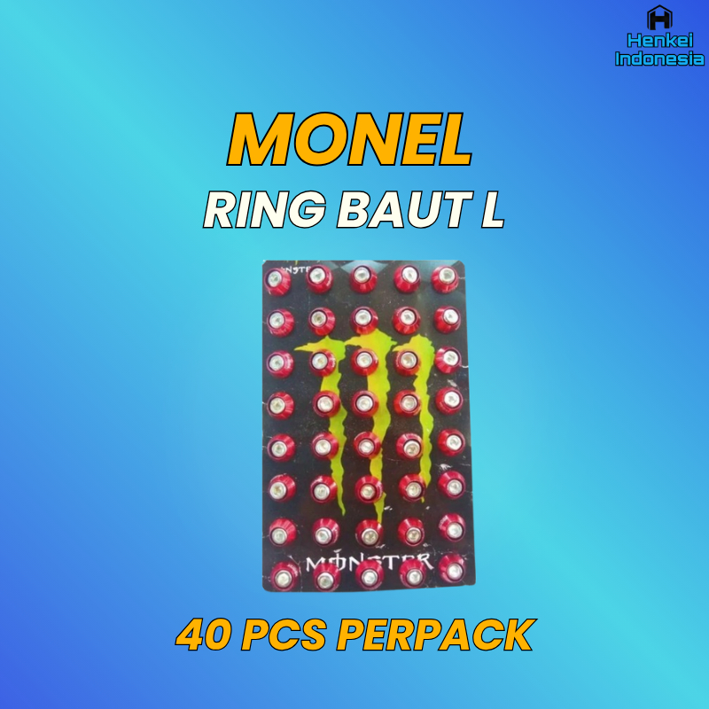 Ring Monel - Baut L Body Motor Variasi 40pcs - Baut Monel Motor Universal