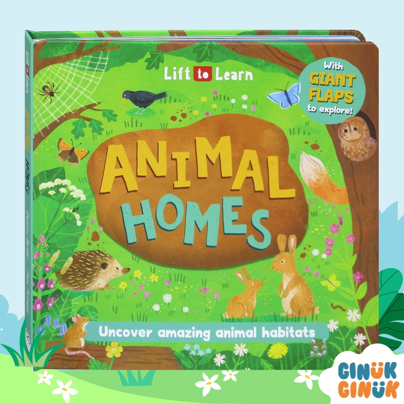 Lift to Learn ANIMAL HOMES Uncover amazing animal habitats with Giant Flaps to Explore