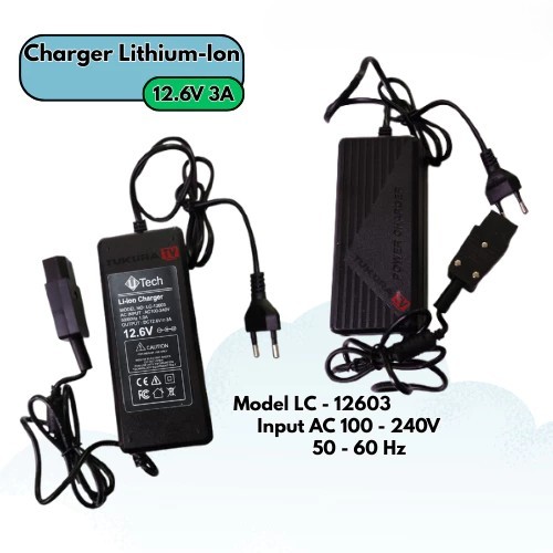 Charger Sprayer Aki Lithium - Ion 12.6V 3A Max Pengisi daya baterai sprayer Elektrik