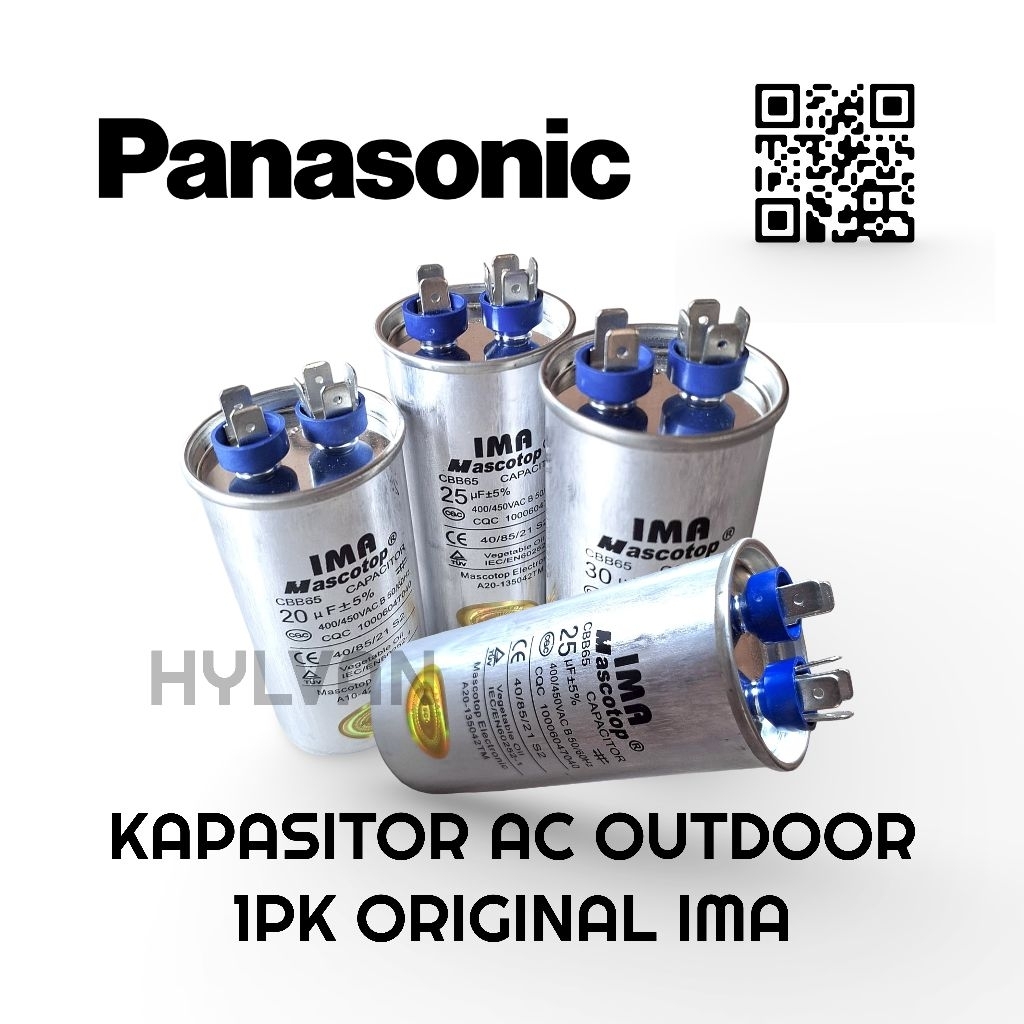 KAPASITOR AC OUTDOOR PANASONIC 1 PK ORIGINAL IMA